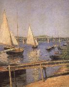 Gustave Caillebotte Sailing Boats at Argenteuil Germany oil painting artist
